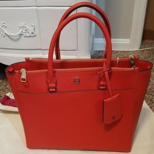 Tory Burch Robinson Double Zip Tote